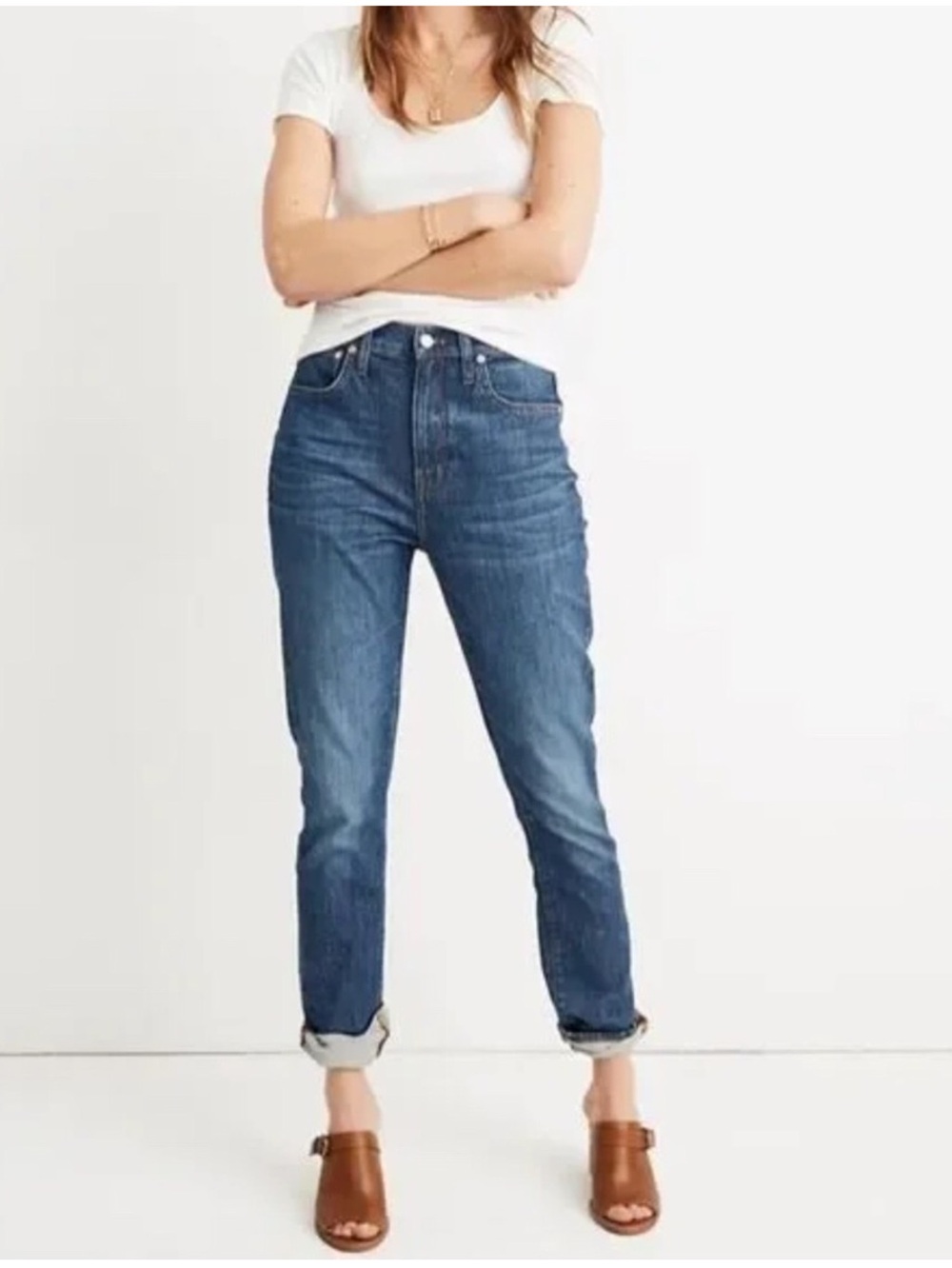 Madewell Women's  The High Rise Slim Boy Jeans Size 31  (Waist-36)